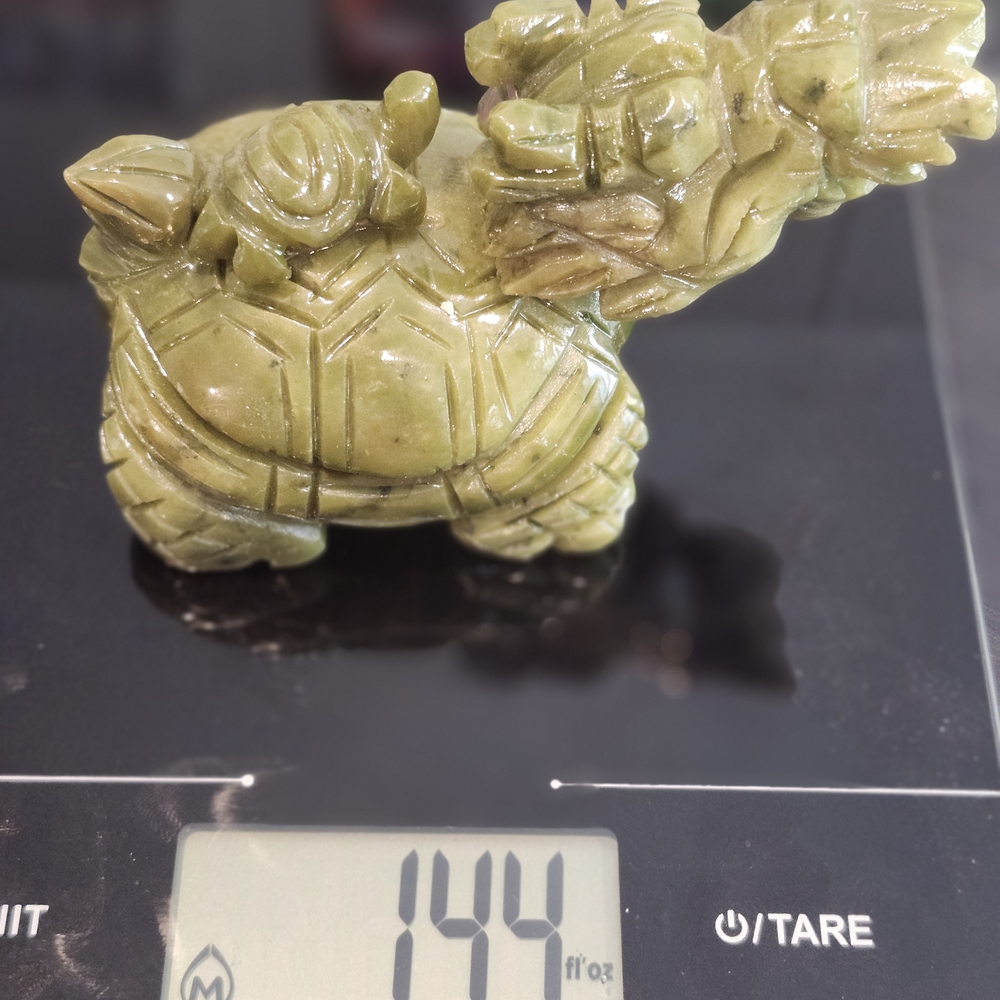 Green Reptile Figurine